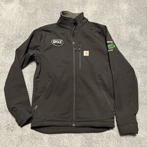 Carhartt Jacket Mens Small Rain Defender Full Zip Coat Black